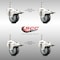 Service Caster 3 Inch 316SS Thermoplastic Rubber Swivel 10mm Stem Caster Set Lock Brake SCC SCC-SS316TSTTL20S314-TPRB-M1015-4 - alternate 3